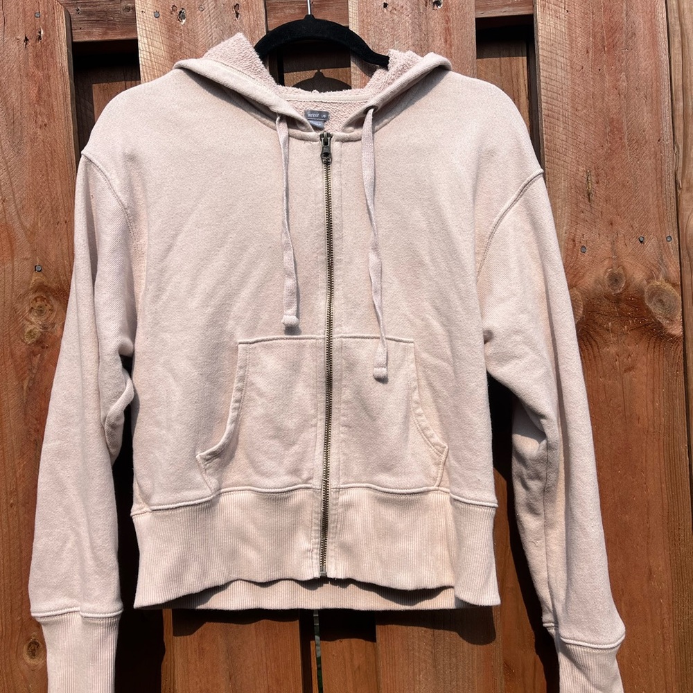 Aerie Soft Cream Sherpa Hoodie